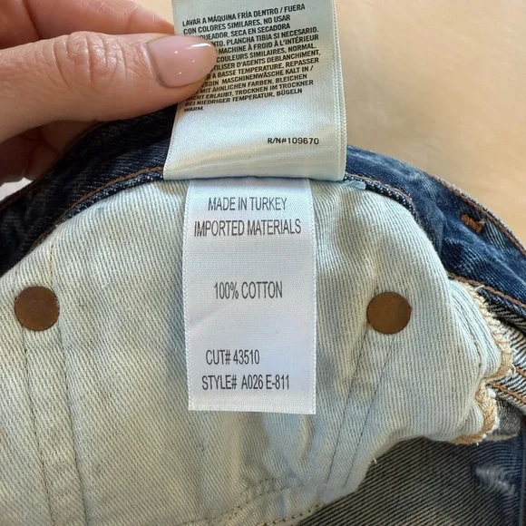 Agolde Parker Denim Vintage Cutoff - size 27 - Picture 4 of 4